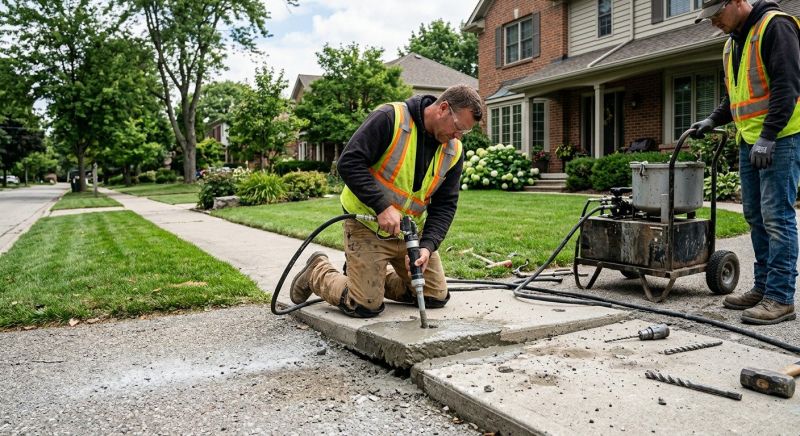 Sidewalk Slab Replacement Service